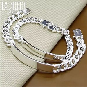 NEW* Men silver bracelet shiny 925 link sets (X2)